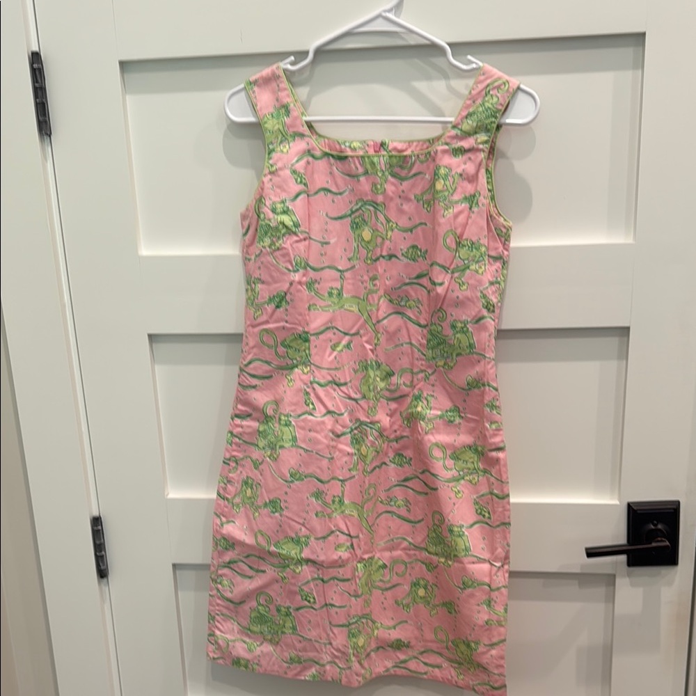 Lilly Pulitzer Pink and Green Floral Dress